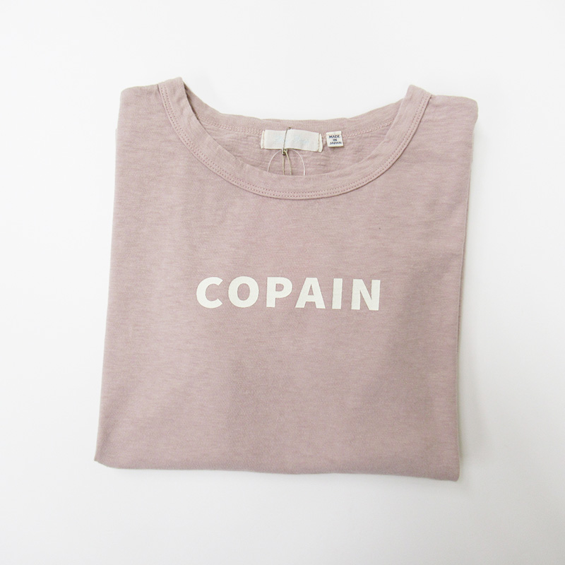 DAYS バーフィル天竺ロゴTシャツ "COPAIN"  43028/スモークPK469 【日本製】